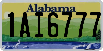 AL license plate 1AI6777