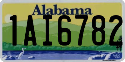 AL license plate 1AI6782