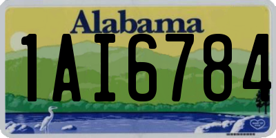 AL license plate 1AI6784