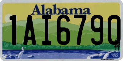 AL license plate 1AI6790