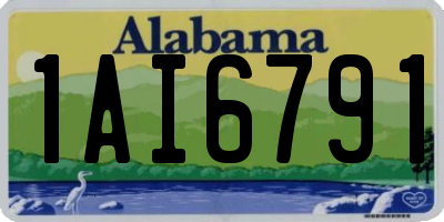 AL license plate 1AI6791