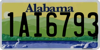 AL license plate 1AI6793