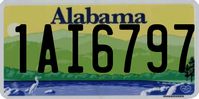 AL license plate 1AI6797