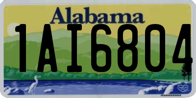 AL license plate 1AI6804