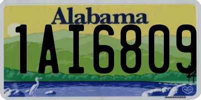 AL license plate 1AI6809