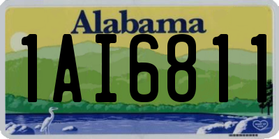 AL license plate 1AI6811