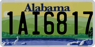 AL license plate 1AI6817