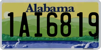 AL license plate 1AI6819