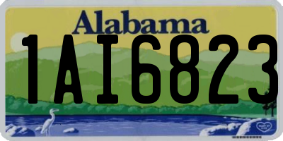 AL license plate 1AI6823