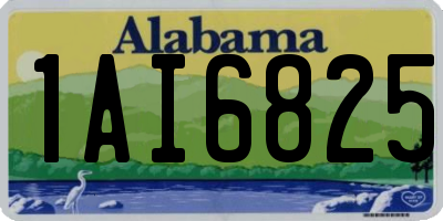 AL license plate 1AI6825