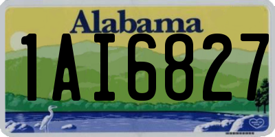 AL license plate 1AI6827