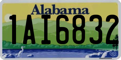 AL license plate 1AI6832