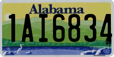 AL license plate 1AI6834