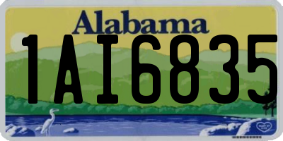 AL license plate 1AI6835