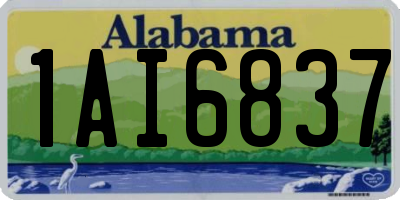 AL license plate 1AI6837