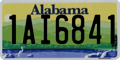 AL license plate 1AI6841
