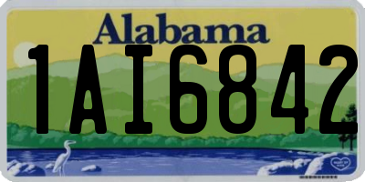 AL license plate 1AI6842