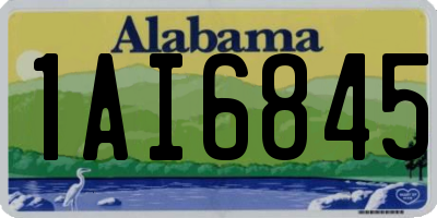 AL license plate 1AI6845