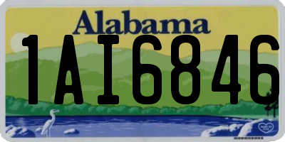 AL license plate 1AI6846