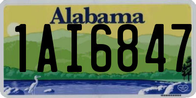 AL license plate 1AI6847