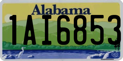 AL license plate 1AI6853