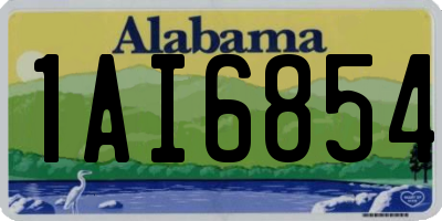 AL license plate 1AI6854