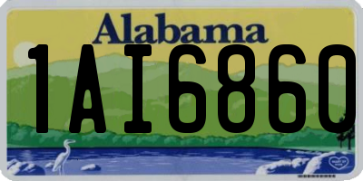 AL license plate 1AI6860