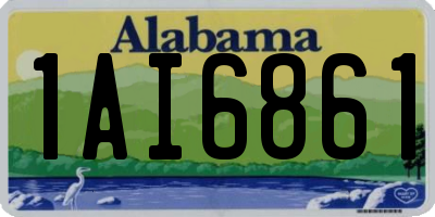 AL license plate 1AI6861