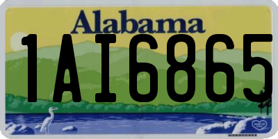 AL license plate 1AI6865