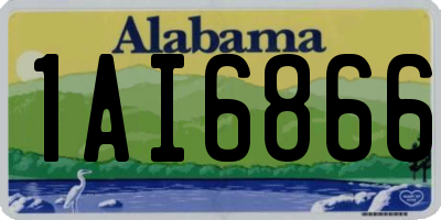 AL license plate 1AI6866