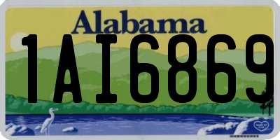 AL license plate 1AI6869