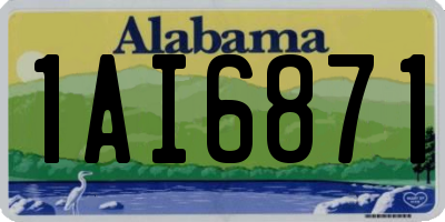 AL license plate 1AI6871