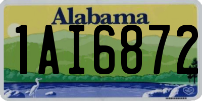 AL license plate 1AI6872
