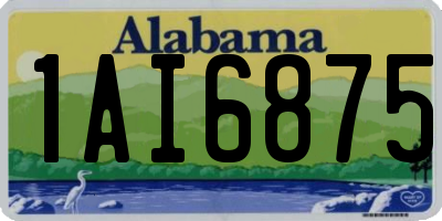 AL license plate 1AI6875
