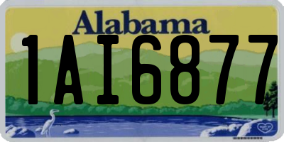 AL license plate 1AI6877