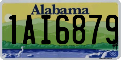 AL license plate 1AI6879