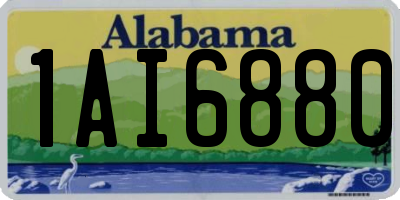 AL license plate 1AI6880