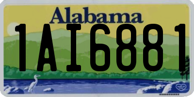 AL license plate 1AI6881