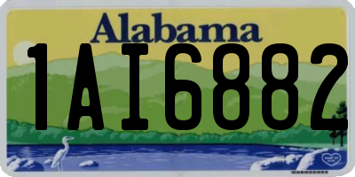 AL license plate 1AI6882
