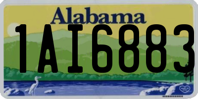 AL license plate 1AI6883