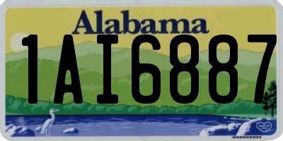 AL license plate 1AI6887