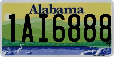 AL license plate 1AI6888