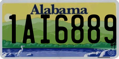 AL license plate 1AI6889