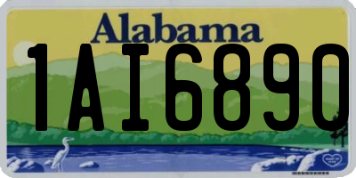 AL license plate 1AI6890