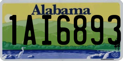 AL license plate 1AI6893