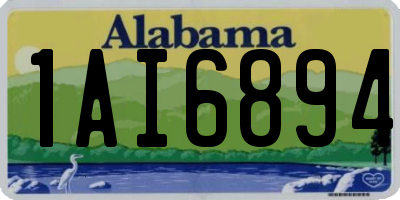 AL license plate 1AI6894