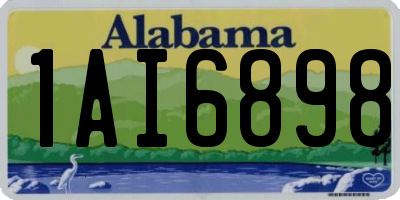 AL license plate 1AI6898