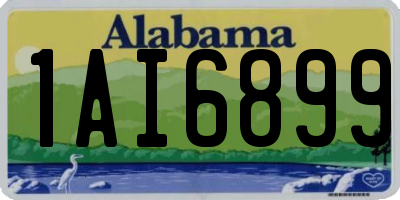 AL license plate 1AI6899