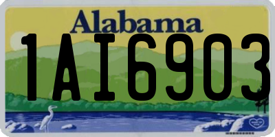 AL license plate 1AI6903