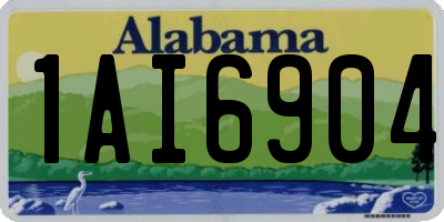 AL license plate 1AI6904